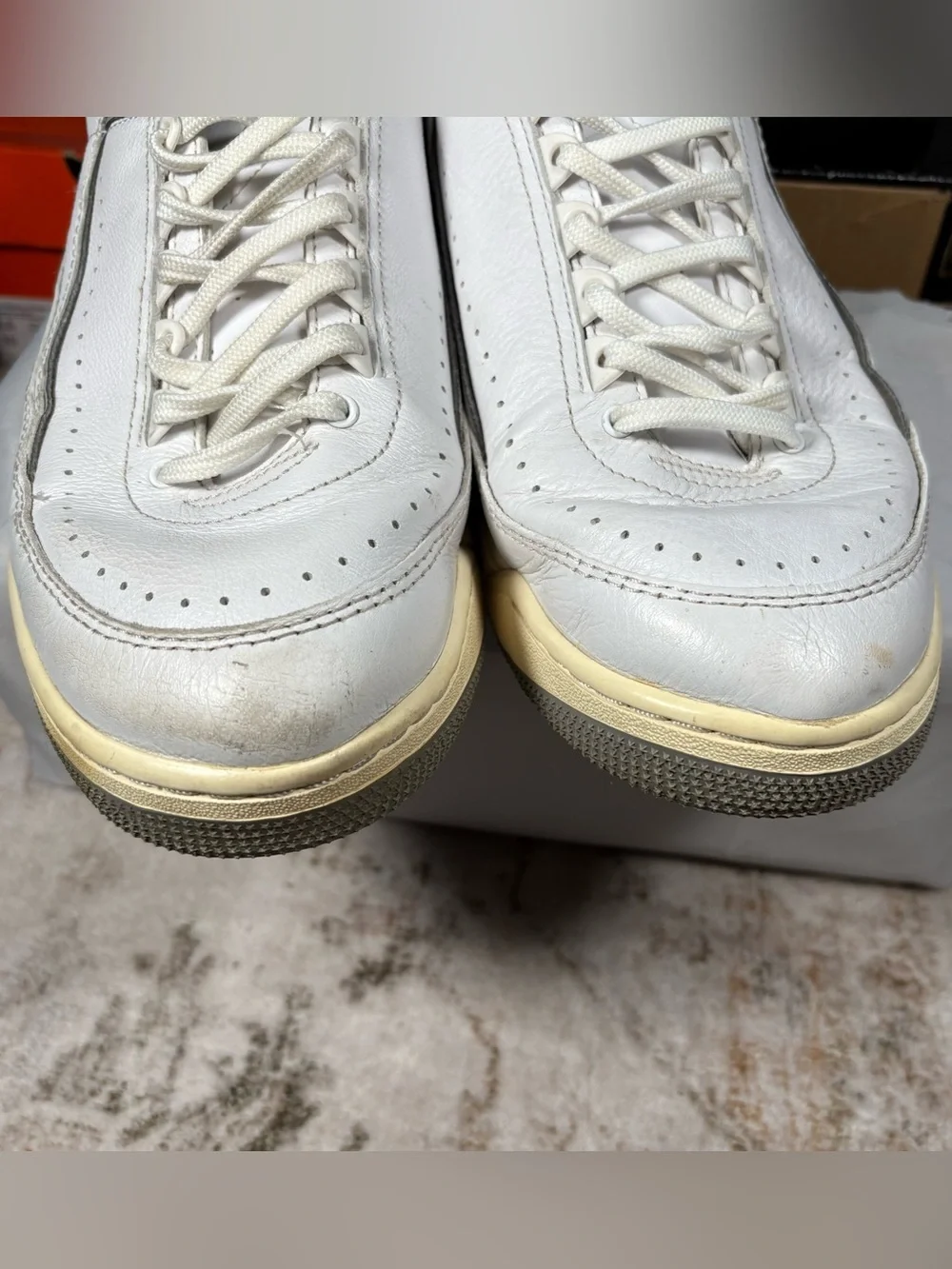 Size 13 - Air Jordan 2/3 White Black Metallic Silver